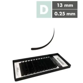 Kalentin Extensiones De Pestañas Clásicas D Curl 025 13mm
